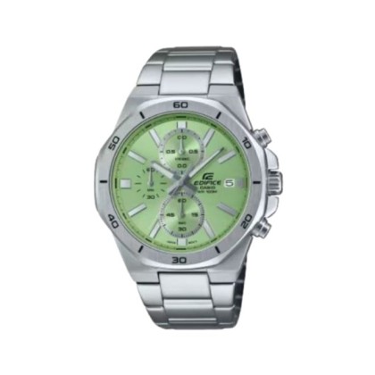 Casio Edifice EFV-640D-3AV Silver Stainless Steel Band Men Watch